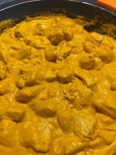 Una foto de Pollo al curry