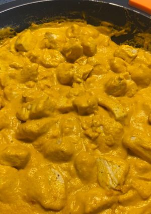 Una foto de Pollo al curry