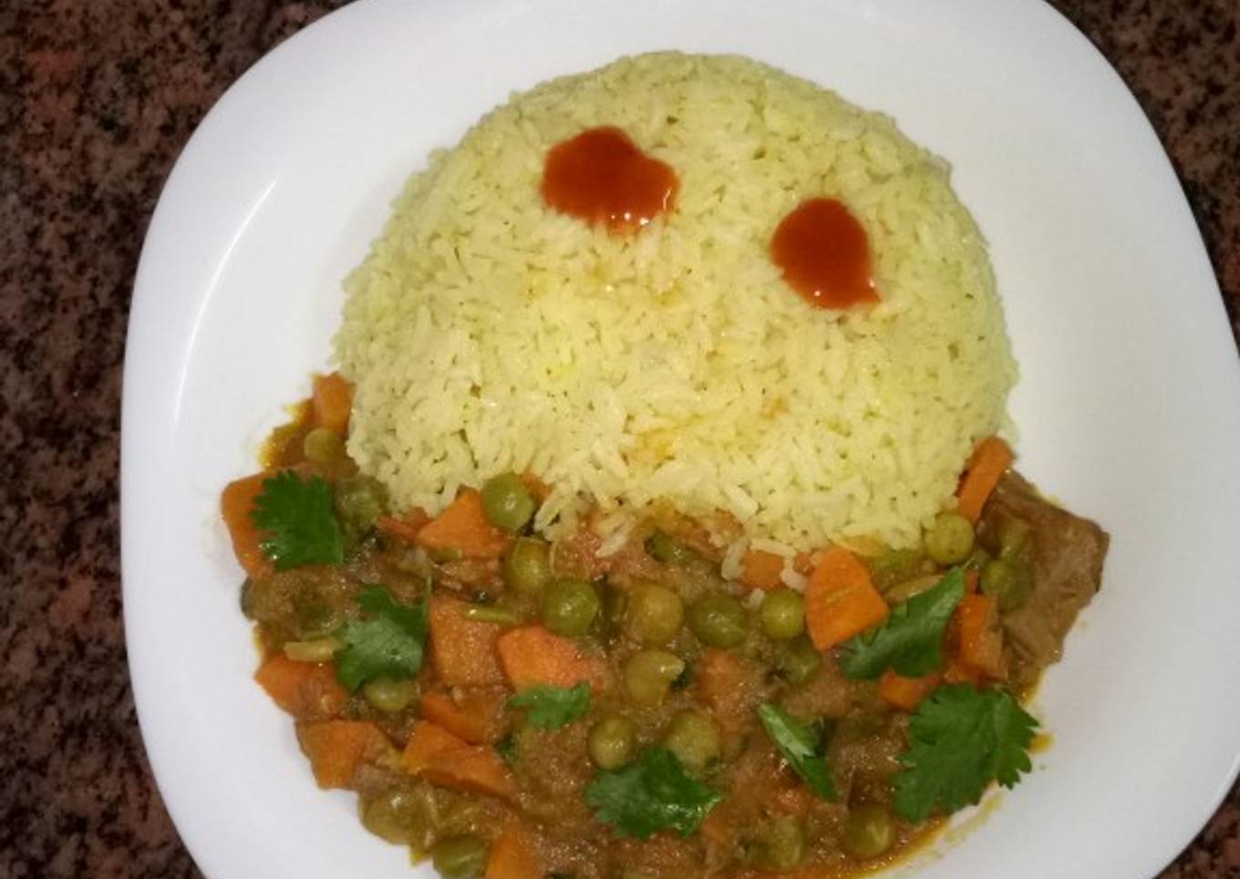 Currypodwer spiced rice and beef stew #Author marathon #