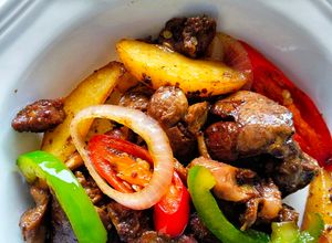 Gambar Hati dan hempedal ayam goreng jintan