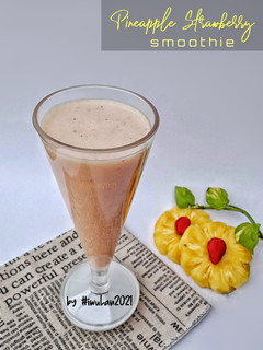 Foto resep Pineapple Strawberry Smoothie