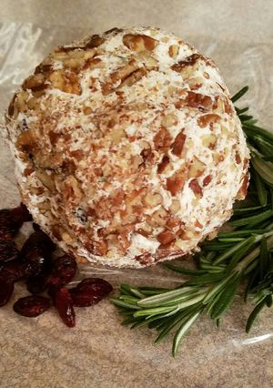 A picture of Cranberry & Rosemary Cheeseball.