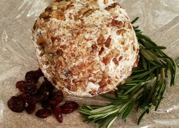 Easy Recipe Cranberry  Rosemary Cheeseball Delicious Simple