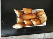A picture of hung curd roll