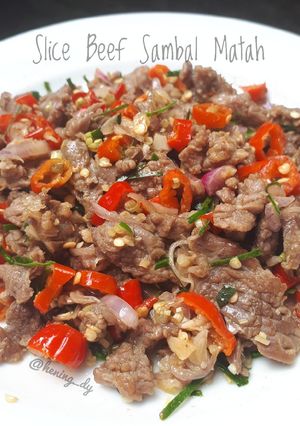 Foto resep Slice Beef Sambal Matah "Super Endess"
