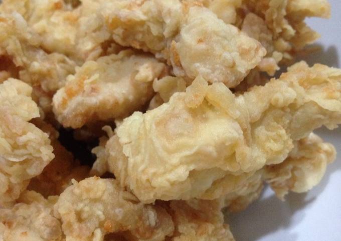 Ayam goreng tepung mudah dan cepat