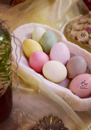 عکسی از دستور تخم مرغ رنگی هفت سین