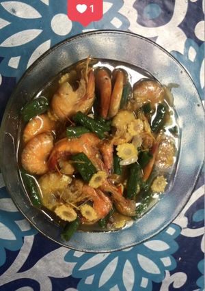 Foto resep Tumis udang kacang panjang jagung muda