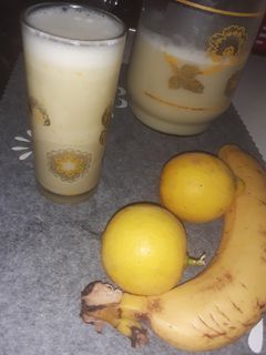 صورة لوصفة عصير الموز والليمون