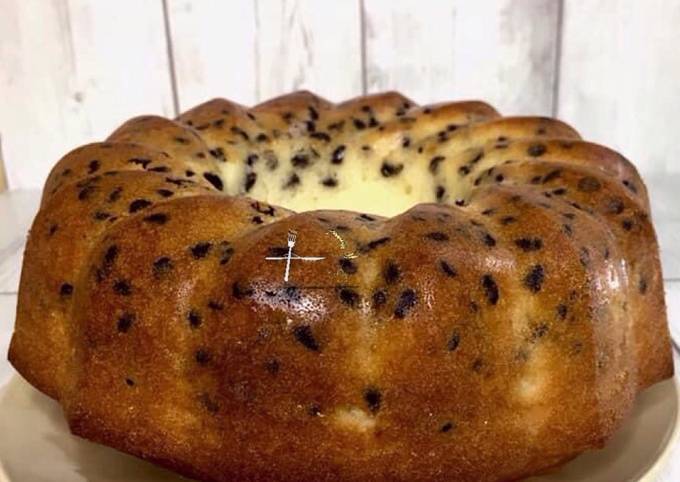 Ciambella latte, panna e gocce di cioccolato - senza glutine