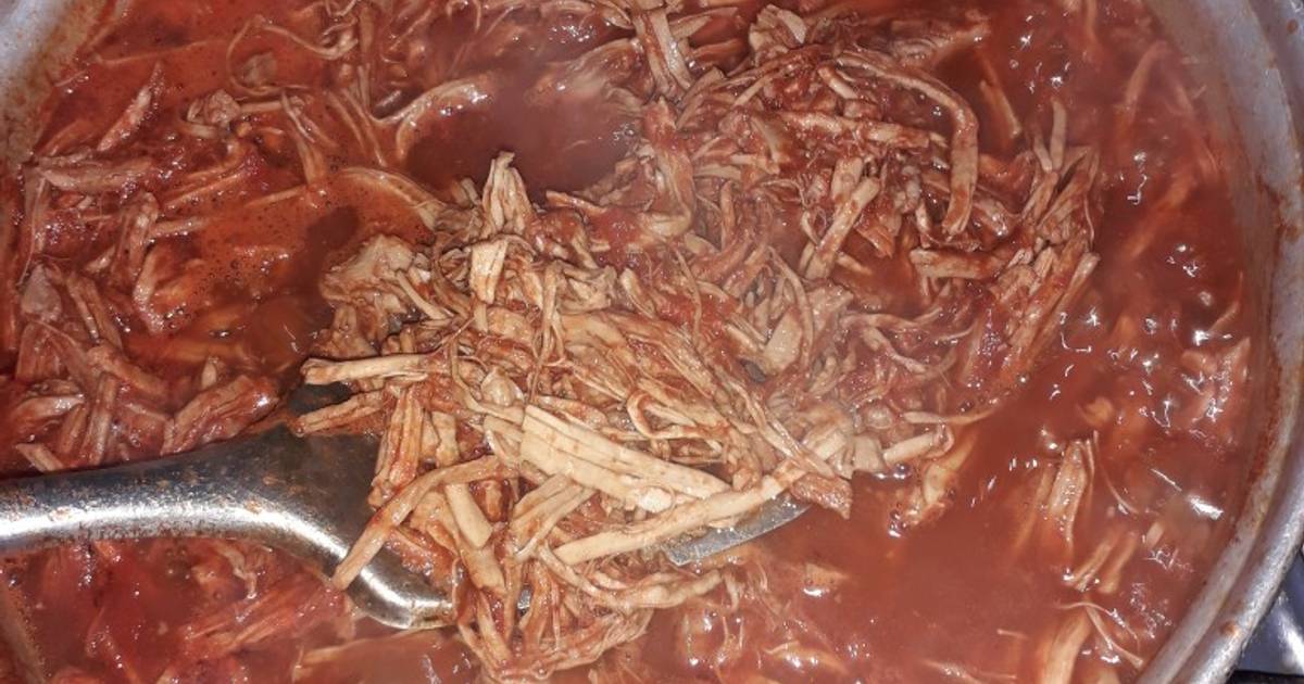 Picadillo de carne desebrada para relleno de tamales Receta de Esther Soto-  Cookpad