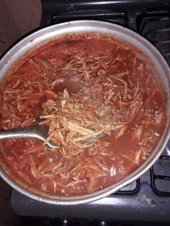 Una foto de Picadillo de carne desebrada para relleno de tamales