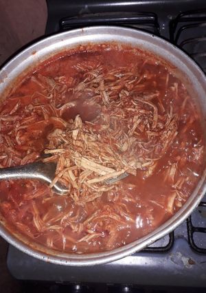 Una foto de Picadillo de carne desebrada para relleno de tamales