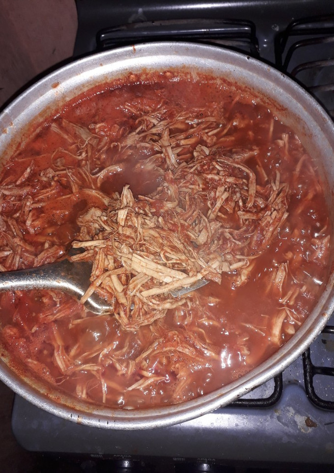 Una foto de Picadillo de carne desebrada para relleno de tamales