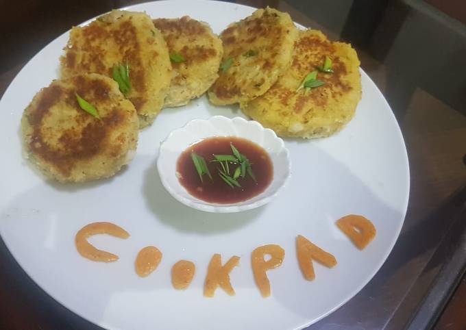 Cheese filled Chicken potato cutlets Recipe