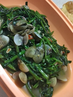 Foto resep Tumis kangkung kerang