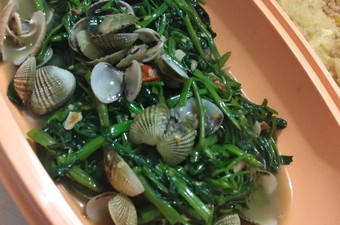 Resep Tumis kangkung kerang yang Sempurna