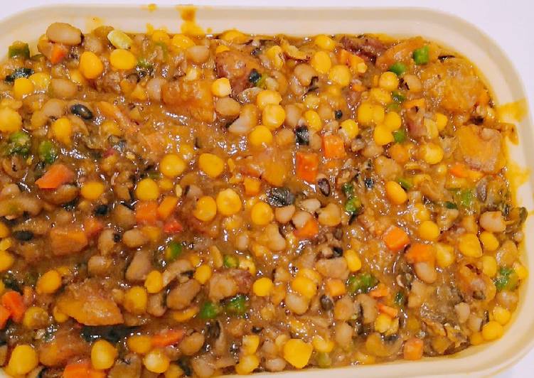 Easiest Way to Cook Yummy Beans corn and plantain