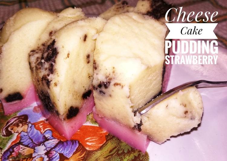 Cheesecake Pudding Strawberry Oreo