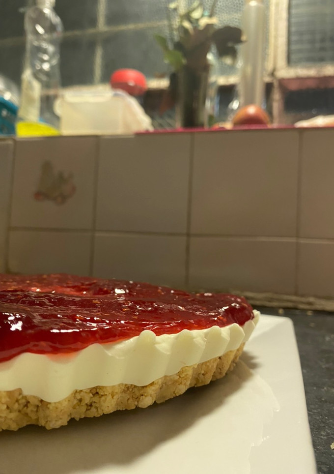 Una foto de Cheesake sin horno