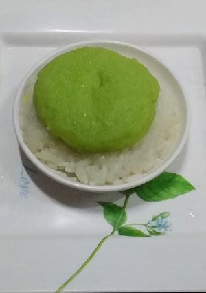 รูปของ ข้าวเหนียวมูนหน้าสังขยาใบเตย