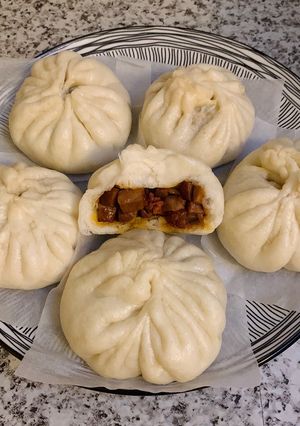 Hình của món Bánh bao thịt xá xíu.