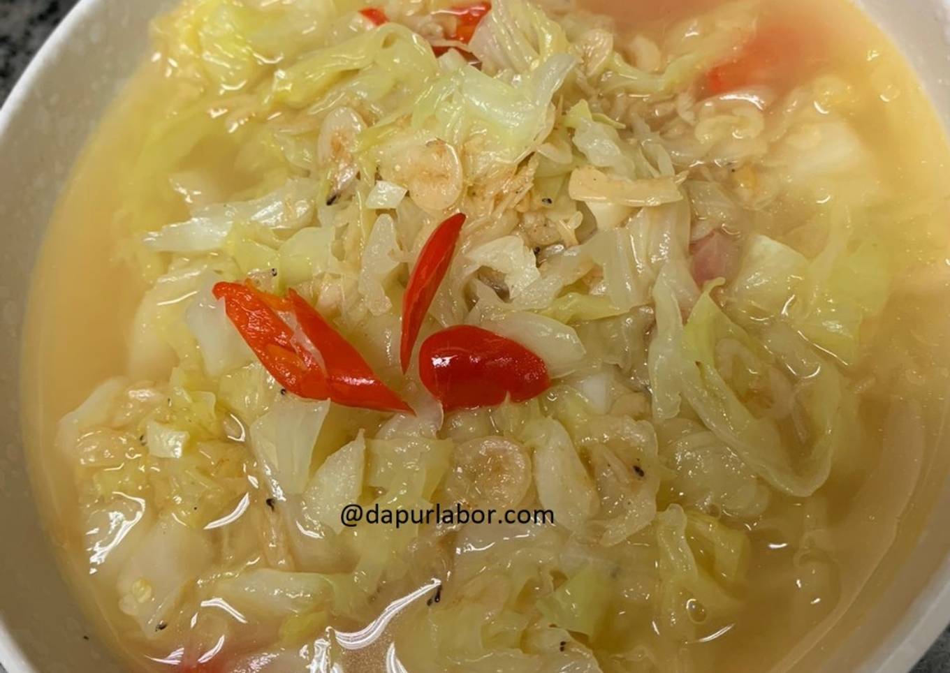 Tumis Sayur Kol Udang Rebon