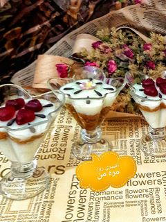 عکسی از دستور دسر فرنی سیب و دارچین