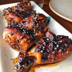 A picture of Sticky Honey-Soy Chicken Drumstick.