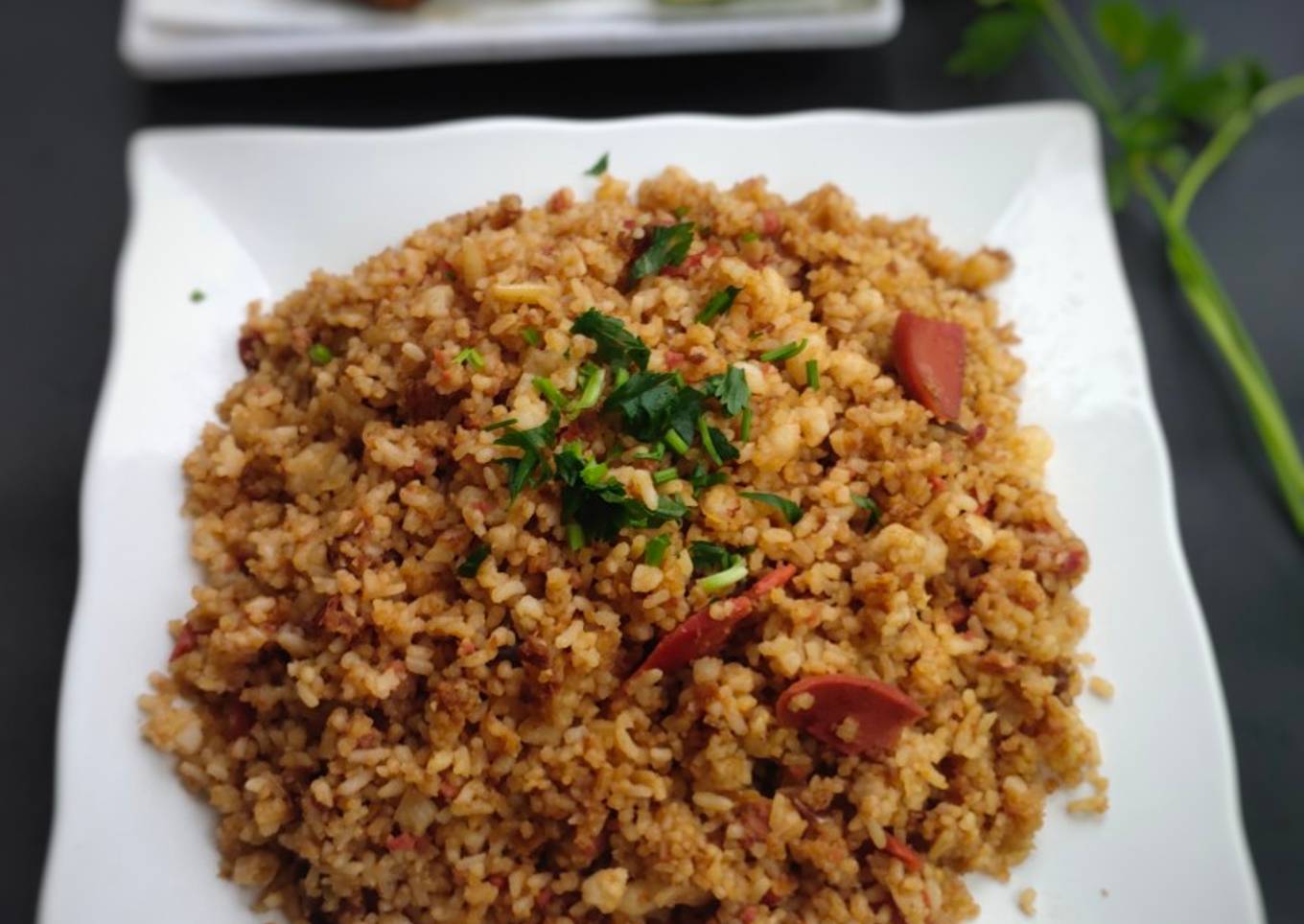 Nasi goreng Kornet Sosis