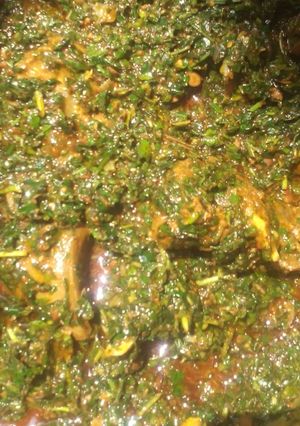 A picture of Vegetable soup.