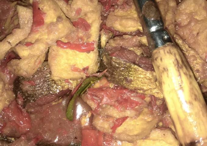 Ternyata begini lho! Cara  membuat Bali banta/bandeng tahu mantul…😗😗😗 yang gurih