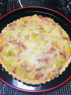 Una foto de Quiche de Choclo con papas y Jamón !