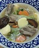 แกงจืดเต้าหู้ซี่โครงผักกาดขาว