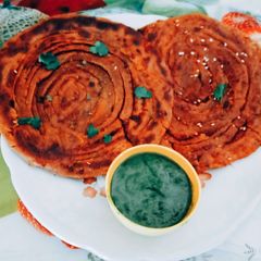 A picture of મલ્ટી ગ્રેન લોટના લચ્છા પરોઠા.