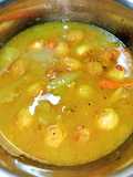 Bumbu kuning tanpa santan telur puyuh & labu siam