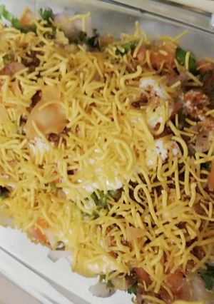 A picture of PAPRI CHANNA CHAT #CookpadRamadan.