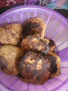Una foto de Tortitas de platano macho y germen de trigo
