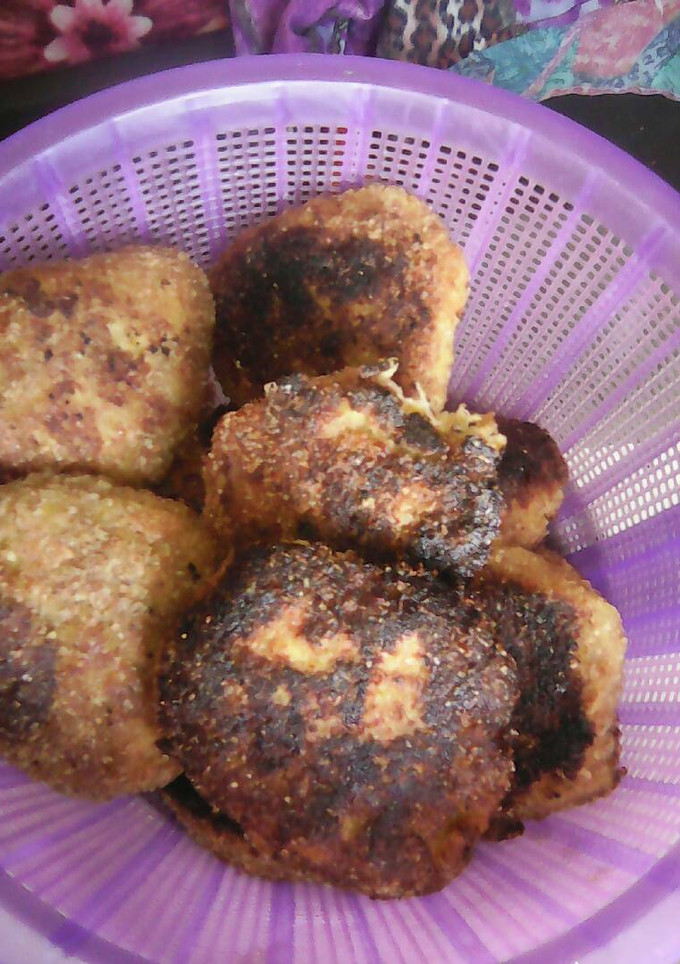 Una foto de Tortitas de platano macho y germen de trigo