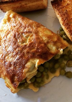 Una foto de Omelette de arvejas
