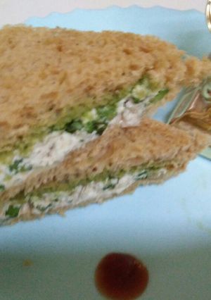 A picture of Paneer veg sandwich.