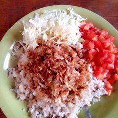 Rice and beans A picture of Rice and beans.