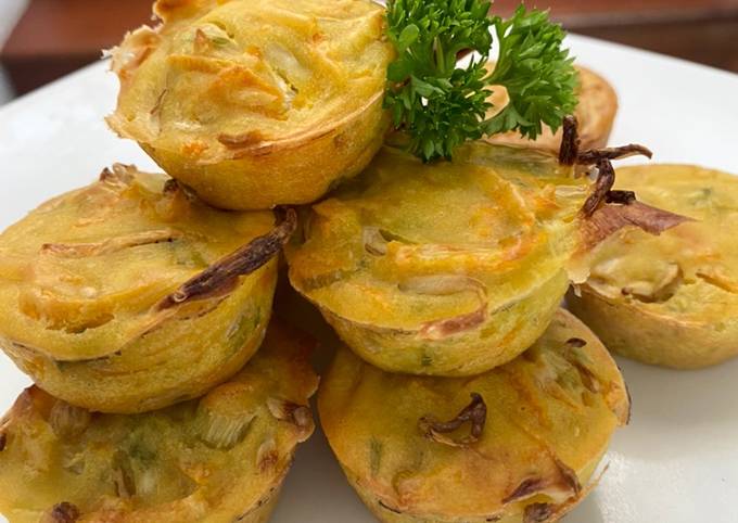 Anti Ribet, Bikin Bakwan Panggang rendah kalori  Less calories vegetable fritters Ekonomis