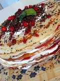 Strawberry Jam Crepe Cake
