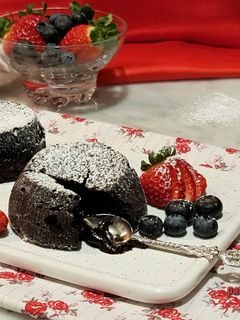 Foto di Tortino al cioccolato con cuore morbido