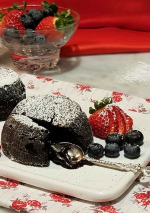Foto di Tortino al cioccolato con cuore morbido