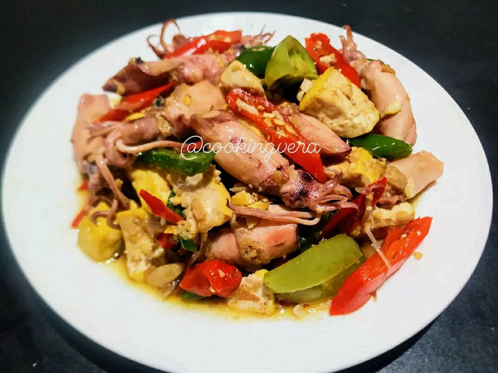 Resep Tumis Tahu Cumi Asin Cabe Ijo Ekonomis