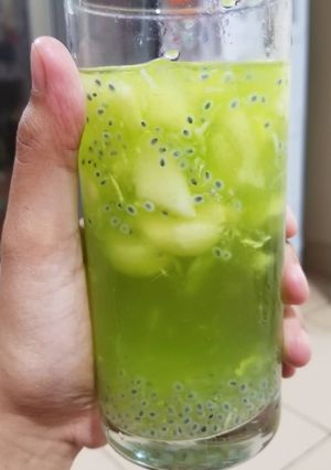 Foto resep Es timun melon selasih