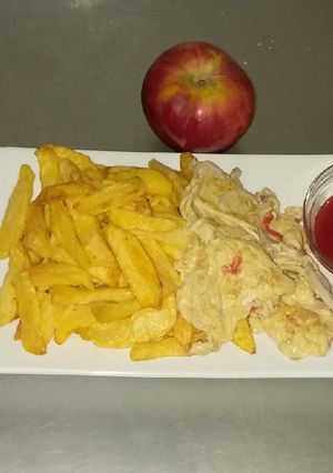 A picture of Chips and Omelet.