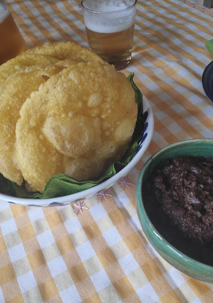 Una foto de Tortos de maíz con matachana